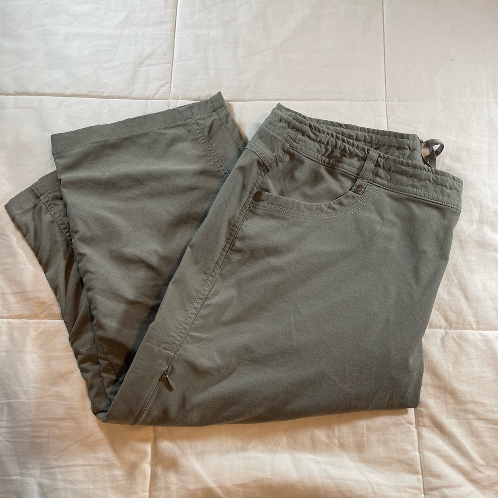 Kuhl Hiking Pants Gray/Green Women's Sz 16 Side Pocket Ruched/Gather RN #108846 - Picture 10 of 15